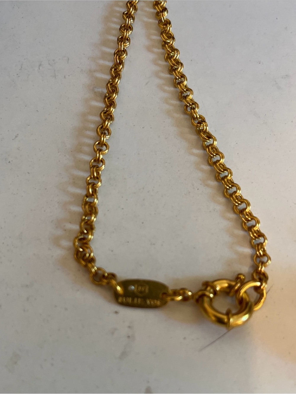 Julie Vos Gold Pearl Pendant Necklace 34”chain - Picture 4 of 4